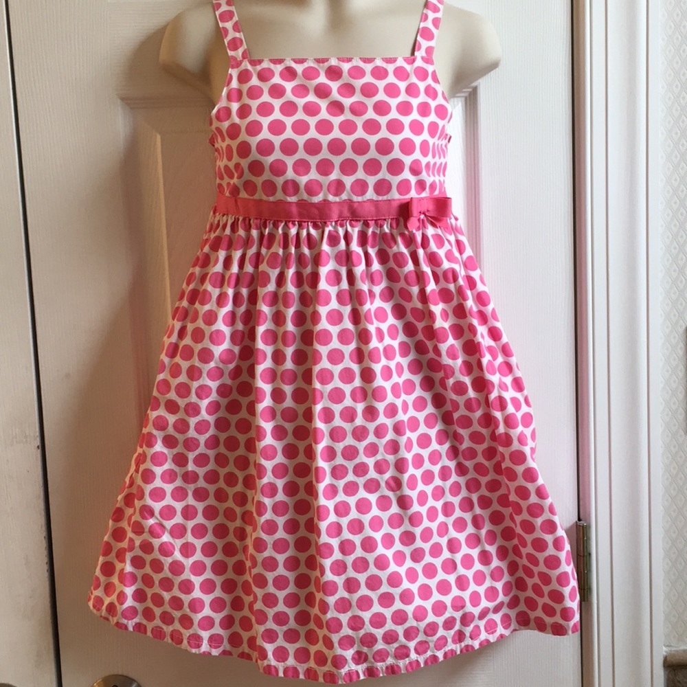 Adorable pink polka dot Gymboree dress.